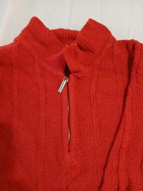 Avenue Men’s Red Casual Button-Down Sweater